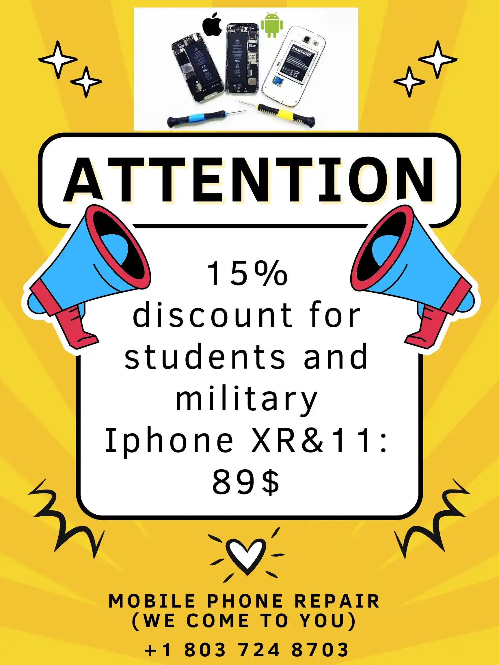 iPhone screen repair service in Wilmington NC